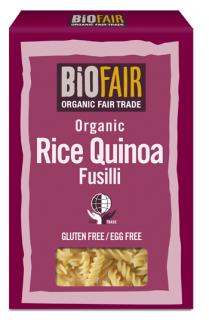 Fusilli din orez si quinoa fara gluten bio 250g, Biofair