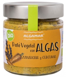 Crema tartinabila cu alge, morcovi si turmeric eco 180g Algamar
