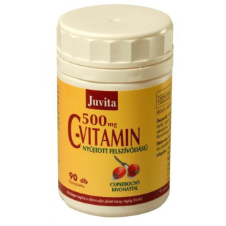 Vitamina C Retard cu Extract de Macese 500mg, 90 tb, Juvita