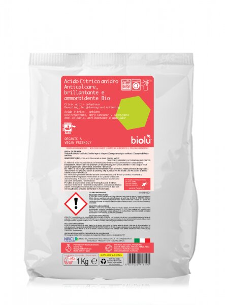 Biolu-Acid citric ecologic pentru rufe 1kg - punga