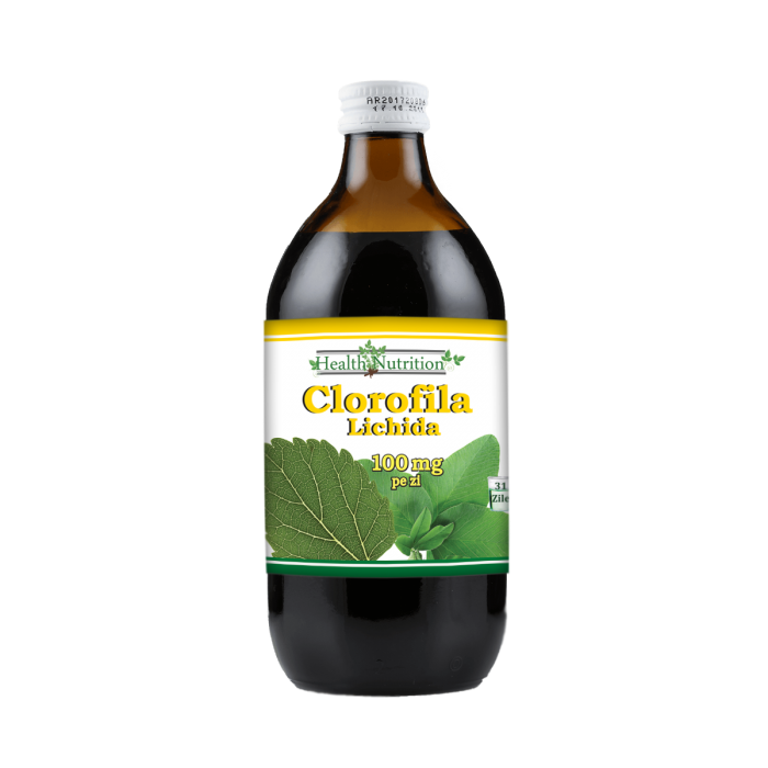 Clorofila lichida (suc) 100% naturala, 500 ml, Health Nutrition