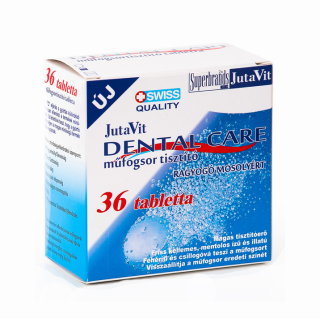 JuvaPharma-DENTAL CARE Tableta pentru curatarea protezei dentare, 36 tb, JutaVit
