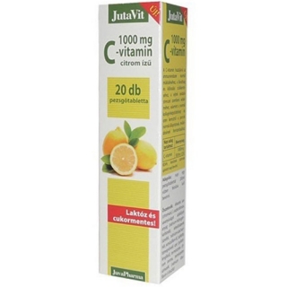 Vitamina C 1000mg Tablete Efervescente cu gust de Lamaie, 20 tb, Jutavit