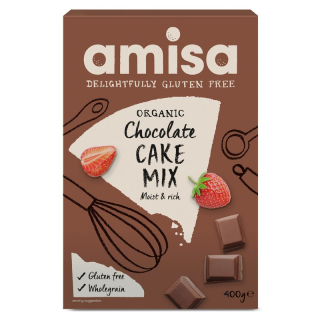 Mix pentru tort cu ciocolata fara gluten bio 400g, Amisa