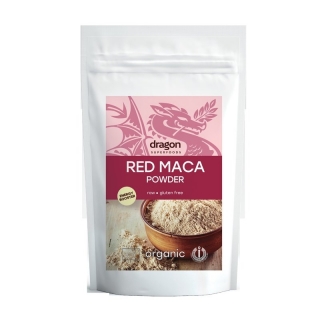Maca rosie pudra raw bio 100g Dragon Superfoods