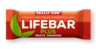 Lifebar Plus baton cu nuci braziliene si guarana raw bio 47g