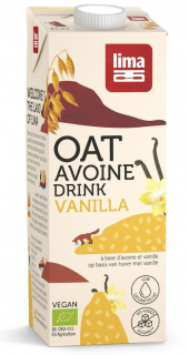 Lapte de ovaz cu vanilie bio 1L, Lima