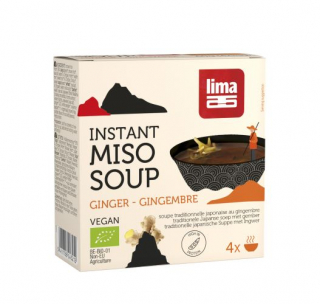 Supa Miso instant cu ghimbir bio 4x15g, Lima