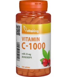 Vitamina C 1000 mg cu macese - 100 comprimate, Vitaking