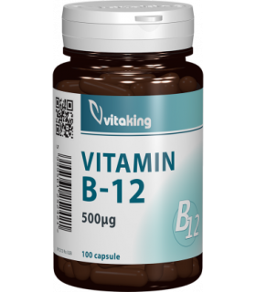 Vitamina B12 (cianocobalamina) 500 mcg - 100 capsule, Vitaking