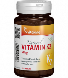 Vitamina K2 naturala - 30 capsule vegetale, Vitaking