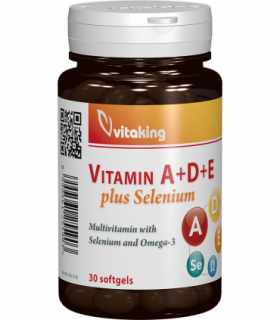 Vitamina A+D+E+seleniu - 30 capsule gelatinoase, Vitaking