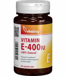 Vitamina E naturala 400 UI - 60 capsule gelatinoase, Vitaking