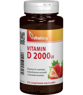 Vitamina D 2000UI masticabila - 210 comprimate, Vitaking