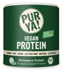 Vegan Protein din seminte de dovleac raw bio 250g, PurYa