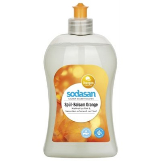 Detergent lichid ecologic si balsam pentru vase cu portocale 500ml Sodasan