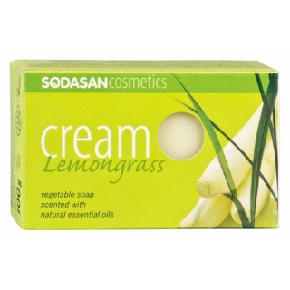 Sapun crema ecologic cu lemongrass 100gr Sodasan