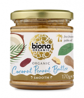 Unt de arahide cu cocos bio 170g Biona