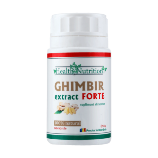 Ghimbir Extract Forte 100% natural, 60 capsule, Health Nutrition