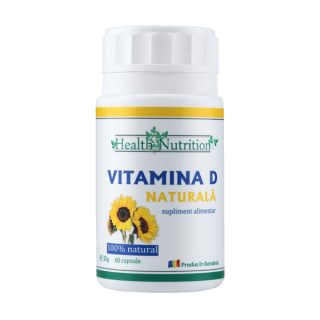 Vitamina D 100% naturala, 60 capsule, Health Nutrition