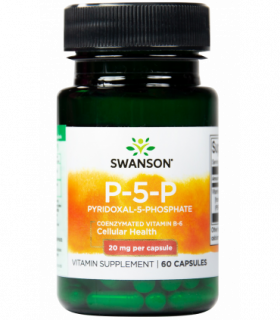 Vitamina B6 (piridoxina) 20mg - 60 capsule, Swanson