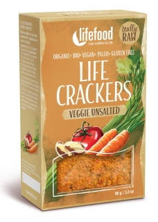 Lifecrackers cu legume fara sare raw bio 90g