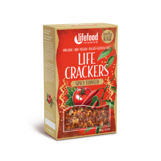 Lifecrackers cu chilli si rosii raw bio 90g