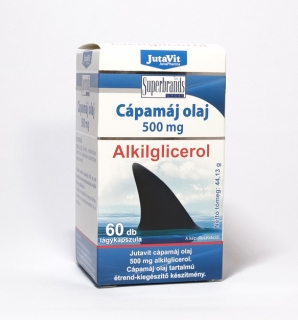 Ulei de ficat de rechin, 500 mg, Alkylglycerol, 60 tb, JutaVit