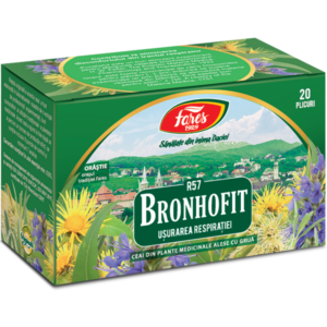 Bronhofit (ușurarea respirației), R57, ceai plic, Fares