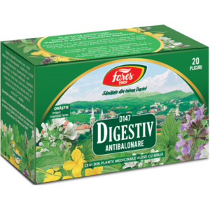 Digestiv Antibalonare, D147, ceai la plic, Fares