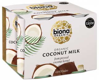 Lapte de cocos bio 4 pack 4 x 400ml, Biona