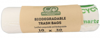Saci menajeri biodegradabili 30 litri x 10 buc Dragon Superfoods