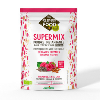 Supermix pentru micul dejun cu zmeura, in si chia bio 350g Germline