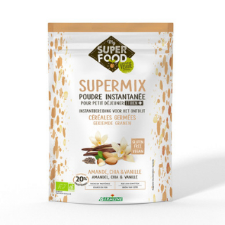 Supermix pentru micul dejun cu migdale, chia si vanilie bio 350g Germline