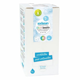 Detergent ecologic lichid pentru rufe albe si colorate sensitiv 5L Sodasan
