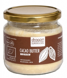 Unt de cacao raw bio 100g, varietate Criollo, Dragon Superfoods