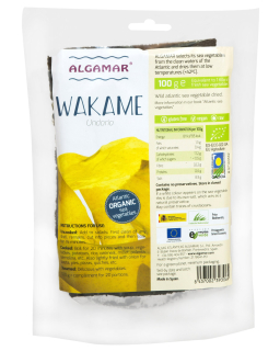 Alge Wakame raw bio 100g, Algamar