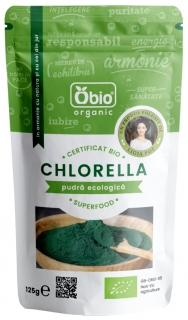 Chlorella pulbere bio 125g, Obio