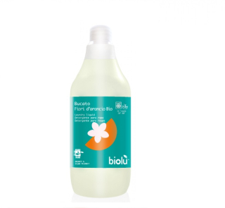Biolu-Detergent ecologic lichid pentru rufe albe si colorate portocale 1L