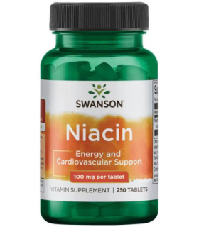 Vitamina B3 (niacina) 100mg - 250 comprimate, Swanson
