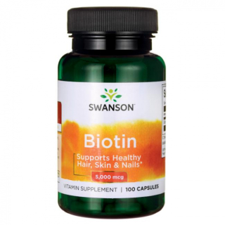 Vitamina B7 (biotina) 5mg - 100 capsule, Swanson
