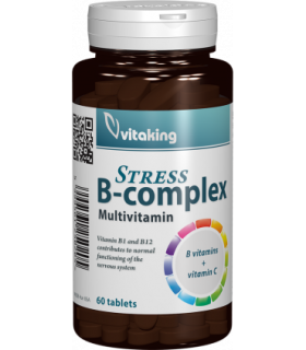 Stress B complex cu vitamina C - 60 comprimate, Vitaking