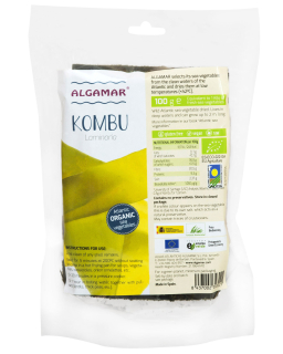 Alge Kombu raw bio 100g, Algamar